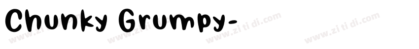 Chunky Grumpy字体转换